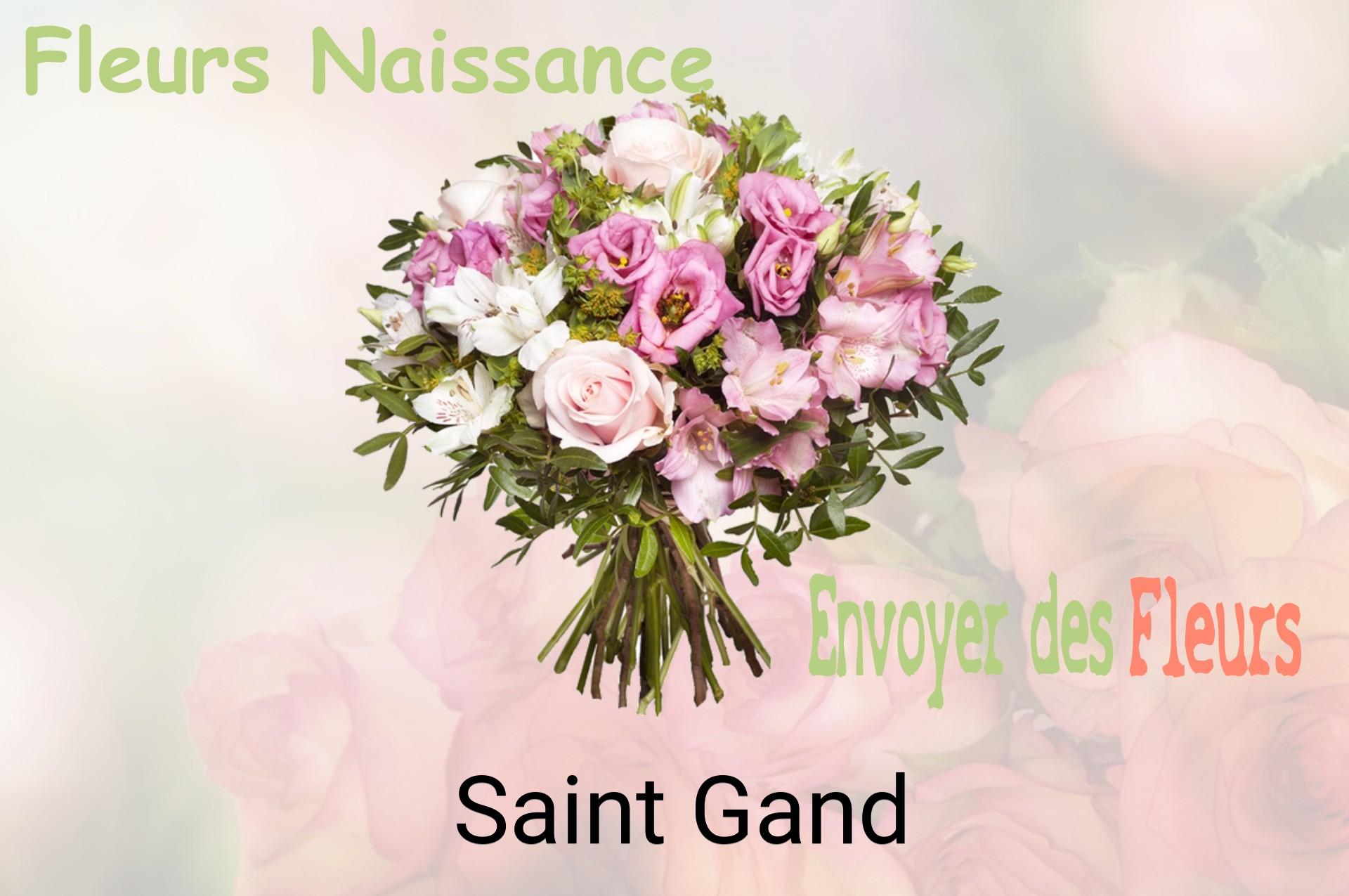 Bouquet de fleurs de naissance livré à Saint-Gand